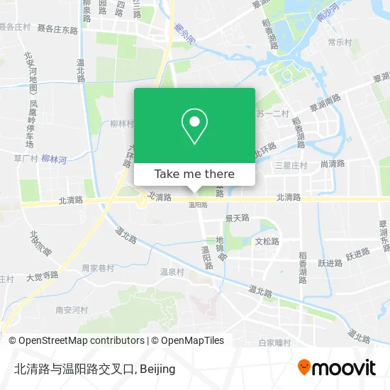 北清路与温阳路交叉口 map