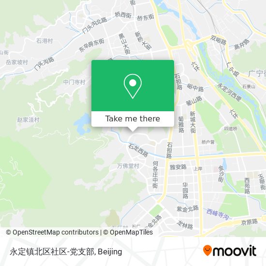 永定镇北区社区-党支部 map