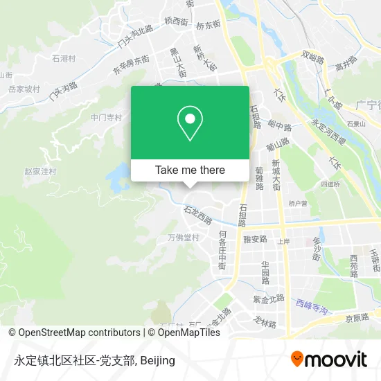 永定镇北区社区-党支部 map