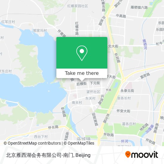 北京雁西湖会务有限公司-南门 map