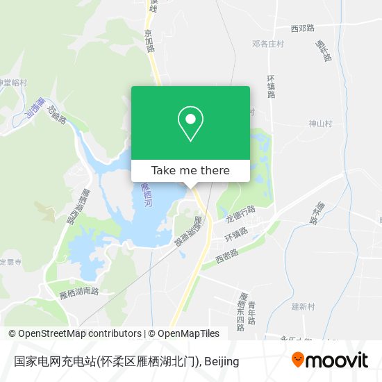 国家电网充电站(怀柔区雁栖湖北门) map