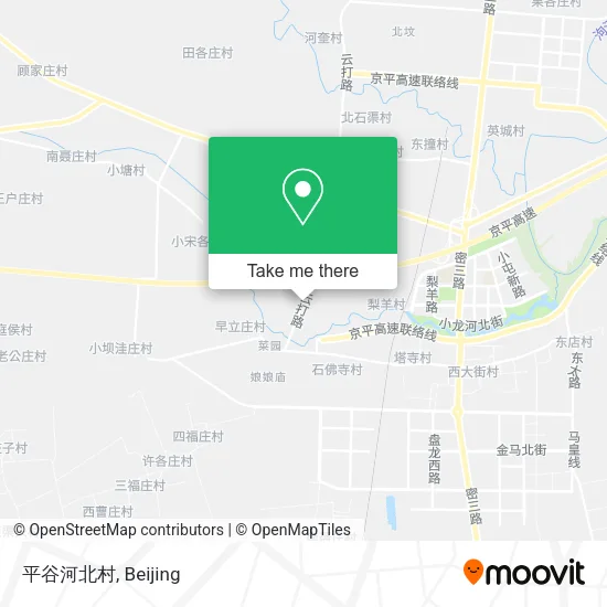 平谷河北村 map