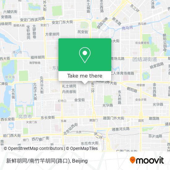 新鲜胡同/南竹竿胡同(路口) map