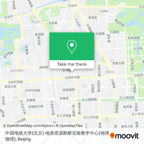 中国地质大学(北京)-地质资源勘察实验教学中心(地球物理) map