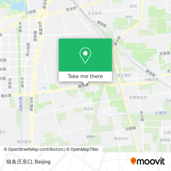 狼各庄东口 map