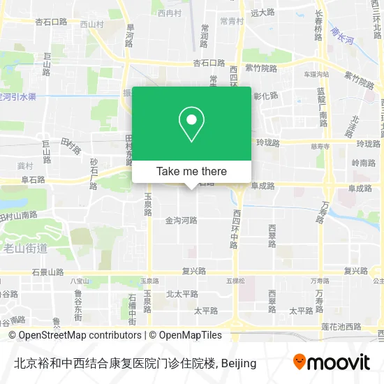 北京裕和中西结合康复医院门诊住院楼 map