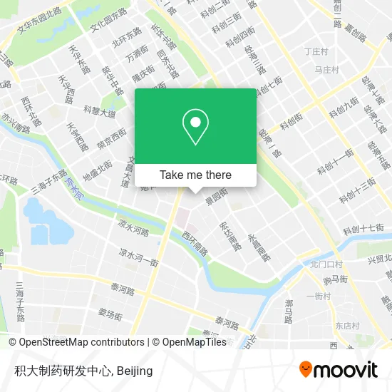 积大制药研发中心 map