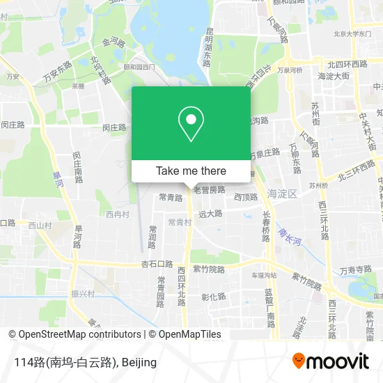 114路(南坞-白云路) map