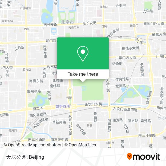 天坛公园 map