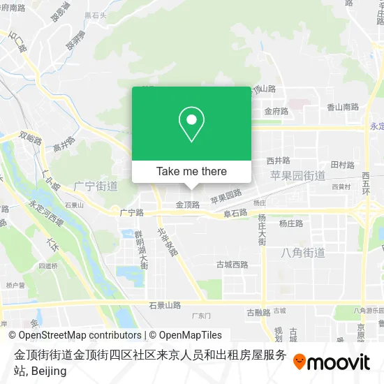 金顶街街道金顶街四区社区来京人员和出租房屋服务站 map