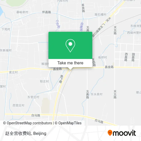 赵全营收费站 map