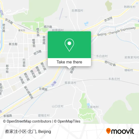 蔡家洼小区-北门 map
