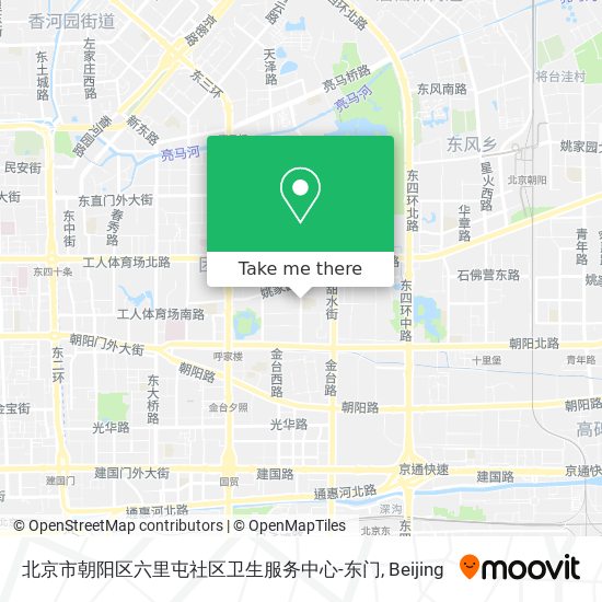 北京市朝阳区六里屯社区卫生服务中心-东门 map
