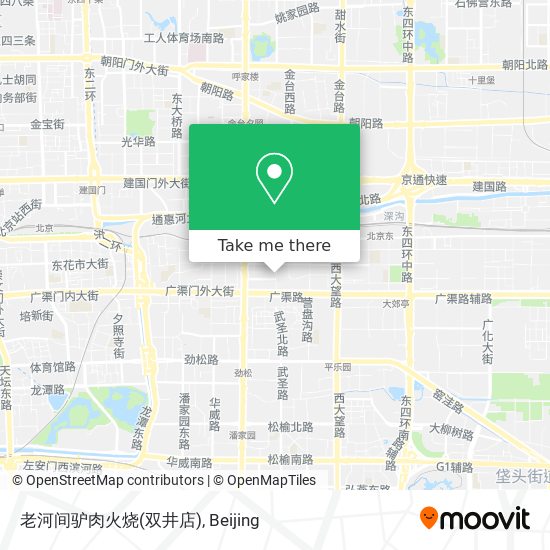老河间驴肉火烧(双井店) map