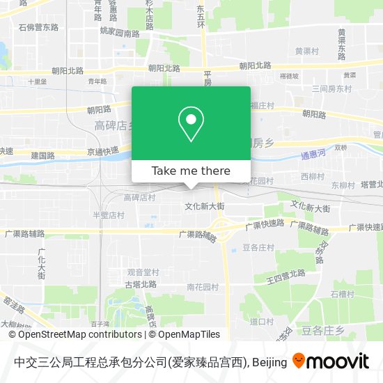 中交三公局工程总承包分公司(爱家臻品宫西) map