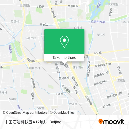 中国石油科技园A12地块 map