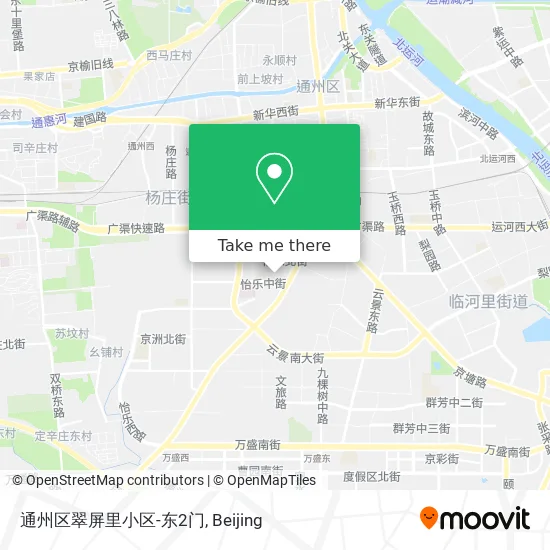 通州区翠屏里小区-东2门 map