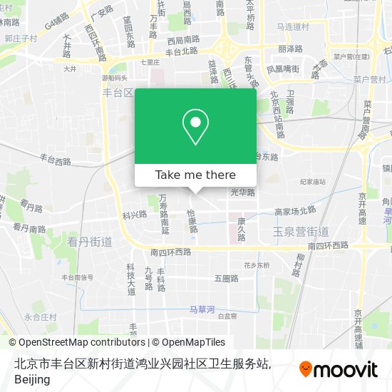 北京市丰台区新村街道鸿业兴园社区卫生服务站 map