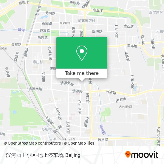 滨河西里小区-地上停车场 map