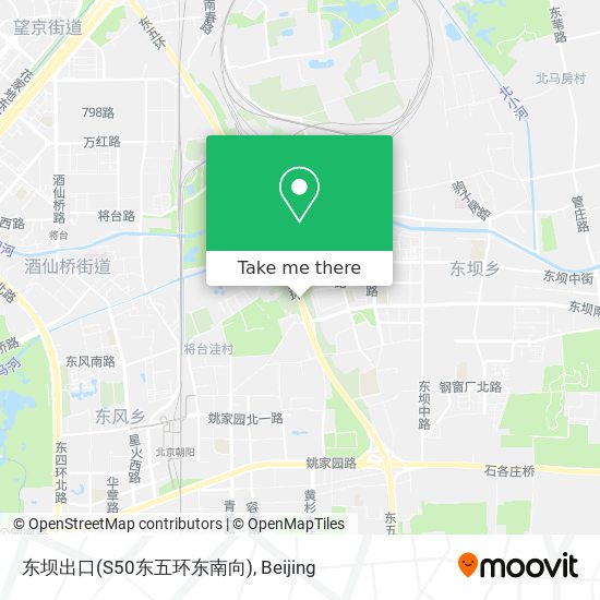 东坝出口(S50东五环东南向) map