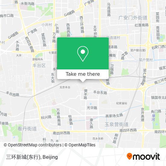 三环新城(东行) map