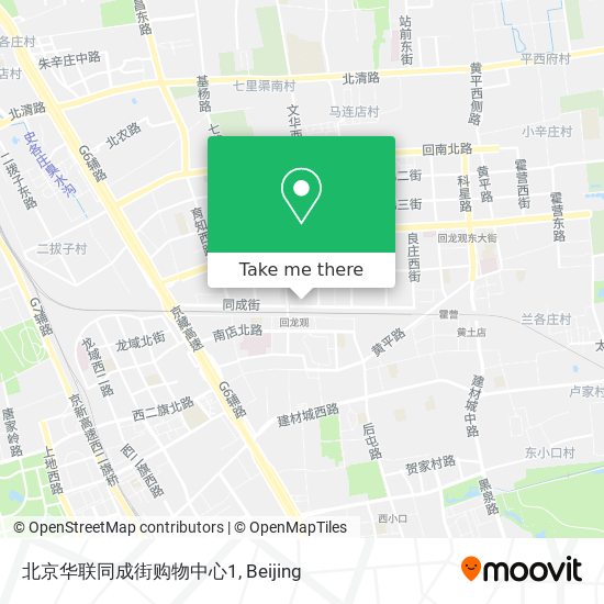 北京华联同成街购物中心1 map