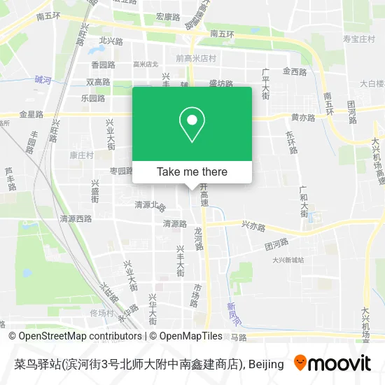 菜鸟驿站(滨河街3号北师大附中南鑫建商店) map