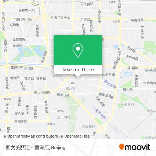 囿文美丽汇十里河店 map