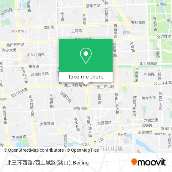 北三环西路/西土城路(路口) map