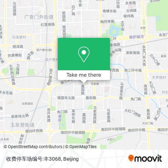 收费停车场编号:丰3068 map