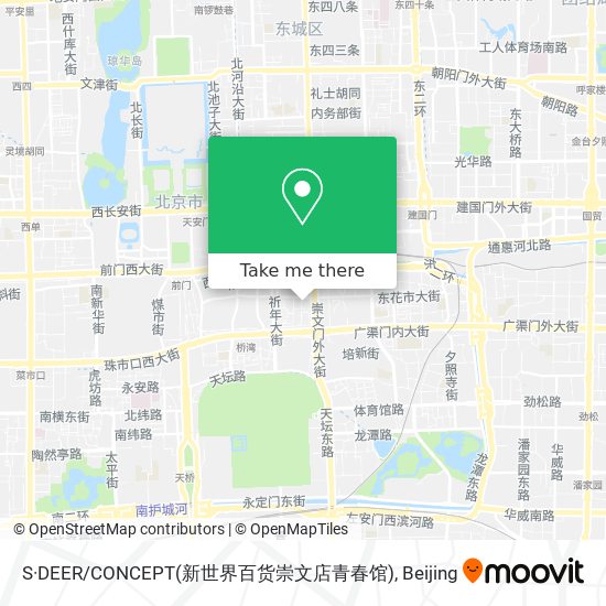 S·DEER/CONCEPT(新世界百货崇文店青春馆) map