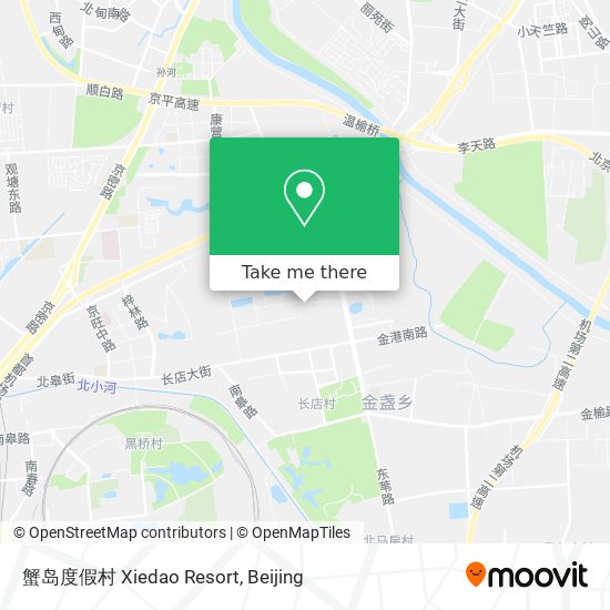 蟹岛度假村 Xiedao Resort map