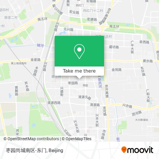 枣园尚城南区-东门 map