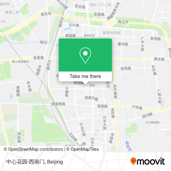 中心花园-西南门 map