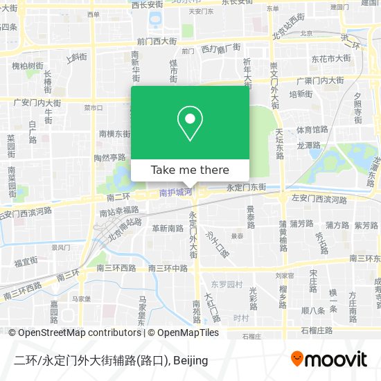 二环/永定门外大街辅路(路口) map