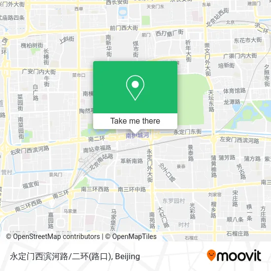 永定门西滨河路/二环(路口) map