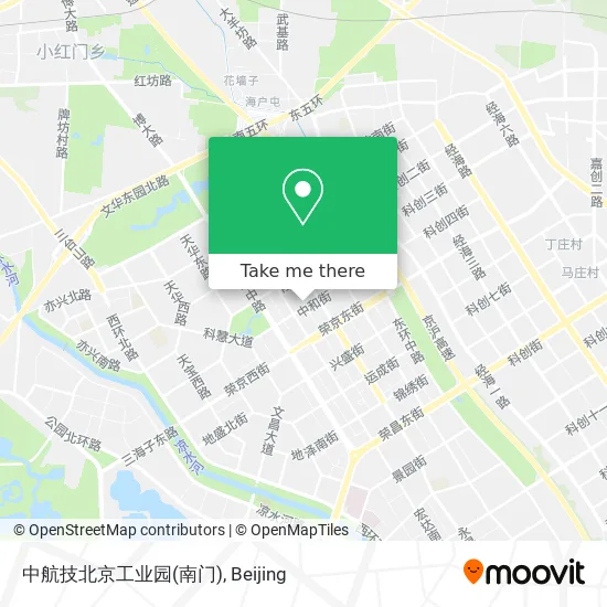 中航技北京工业园(南门) map
