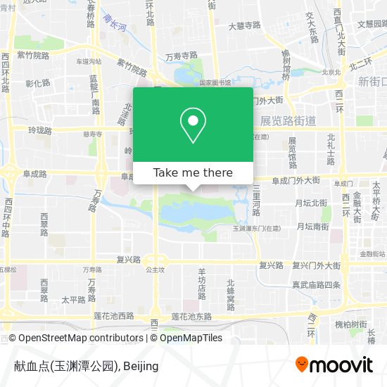 献血点(玉渊潭公园) map