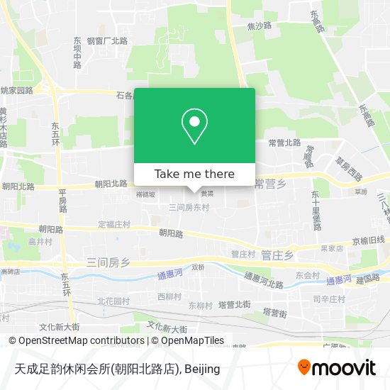 天成足韵休闲会所(朝阳北路店) map