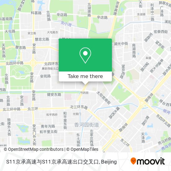 S11京承高速与S11京承高速出口交叉口 map