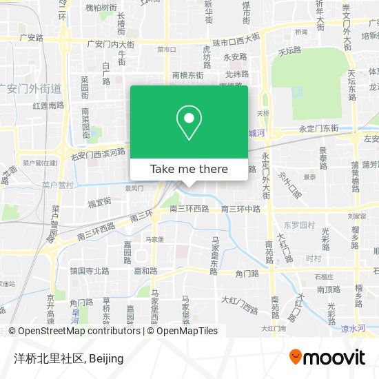 洋桥北里社区 map