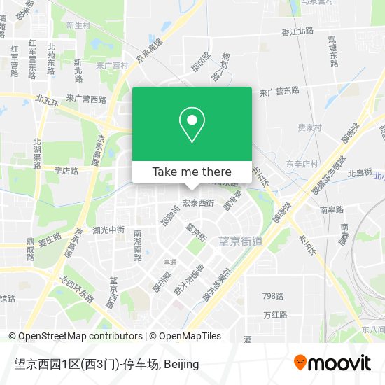 望京西园1区(西3门)-停车场 map