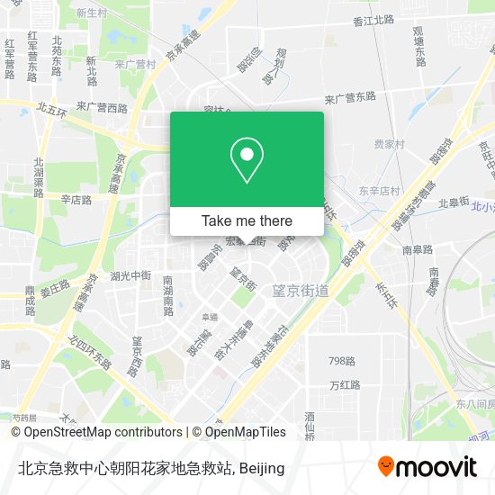 北京急救中心朝阳花家地急救站 map