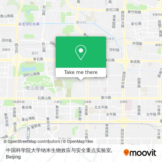 中国科学院大学纳米生物效应与安全重点实验室 map