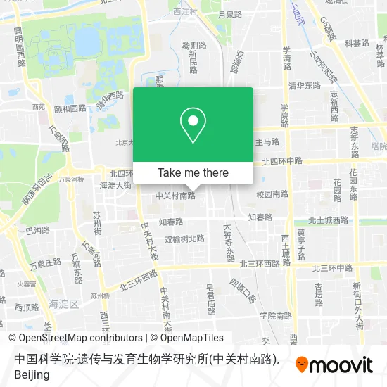 中国科学院-遗传与发育生物学研究所(中关村南路) map