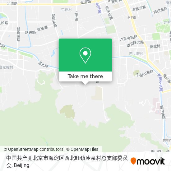 中国共产党北京市海淀区西北旺镇冷泉村总支部委员会 map
