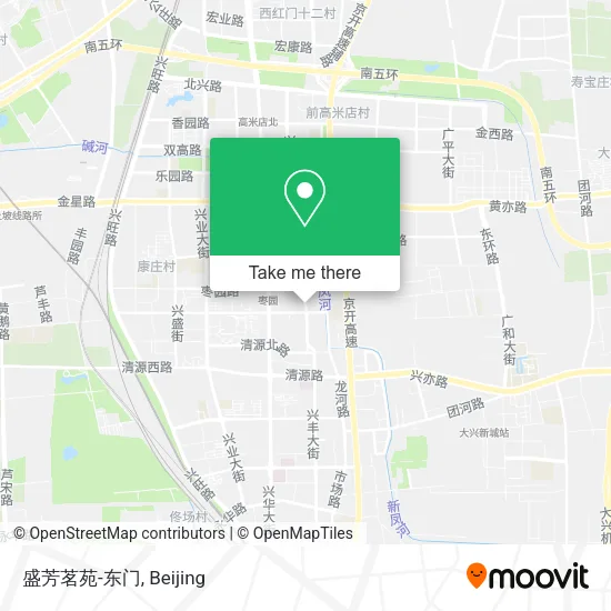 盛芳茗苑-东门 map