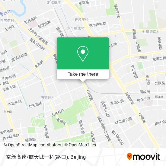 京新高速/航天城一桥(路口) map