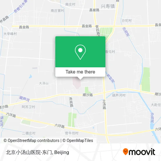 北京小汤山医院-东门 map