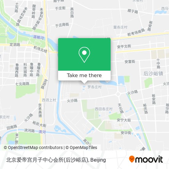 北京爱帝宫月子中心会所(后沙峪店) map